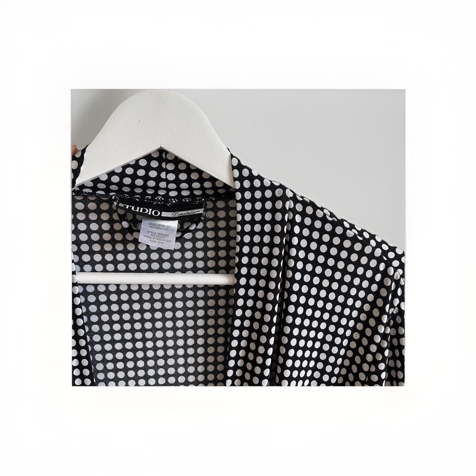 Vintage robe black&white Donatella studio S/M