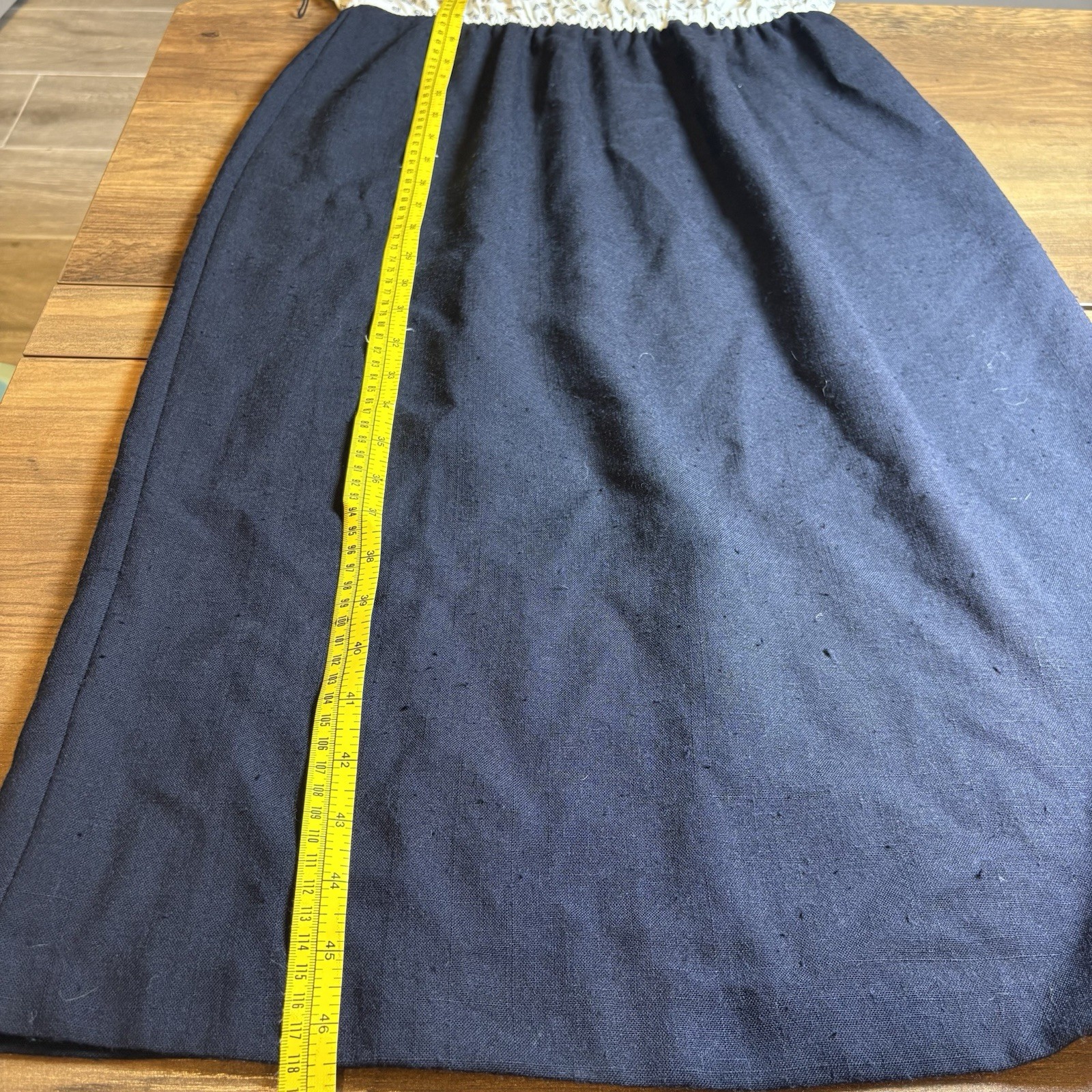 Vintage ~80’s Stuart Alan USA Made Black White Paisley/Solid Midi Dress Size 14