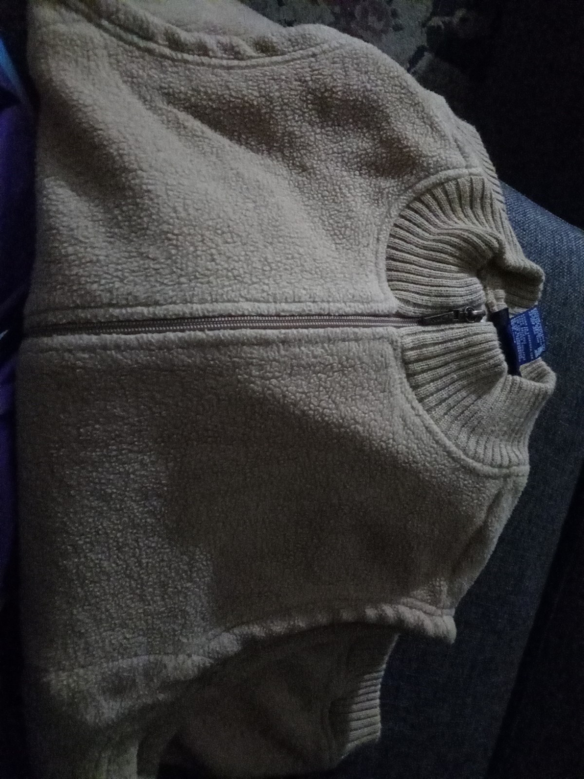 Vintage Catalina Sweater Zip Up Vest with Pockets Size Large Pre-owned Khaki