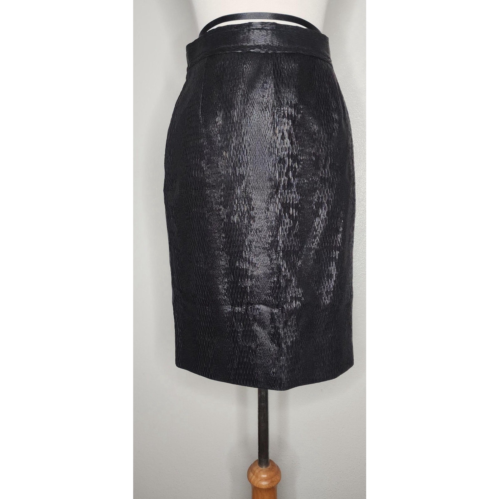 Vintage Christian Lacroix Paris Textured Pencil Skirt | Couture | Size FR 38