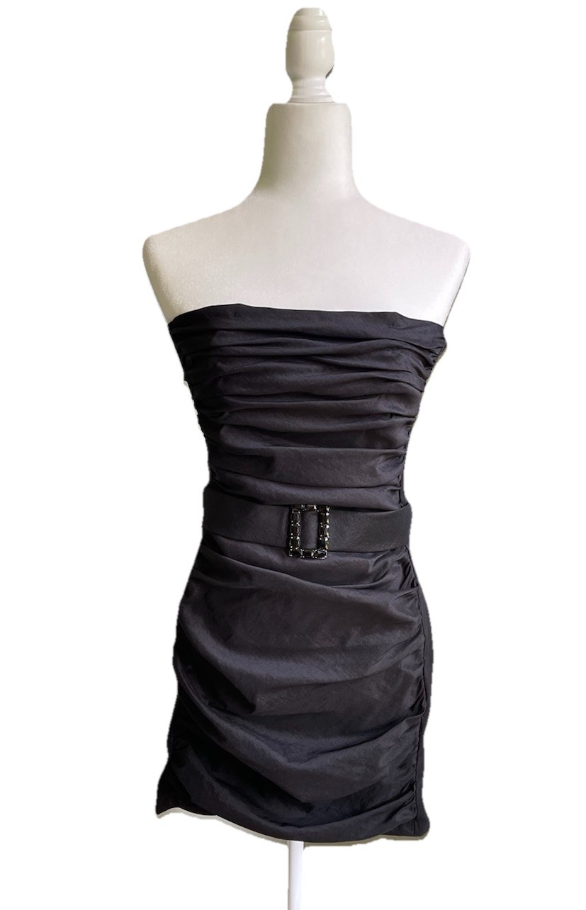 Jessica McClintock For Gunne Sax Strapless Dress Size 7 Vintage