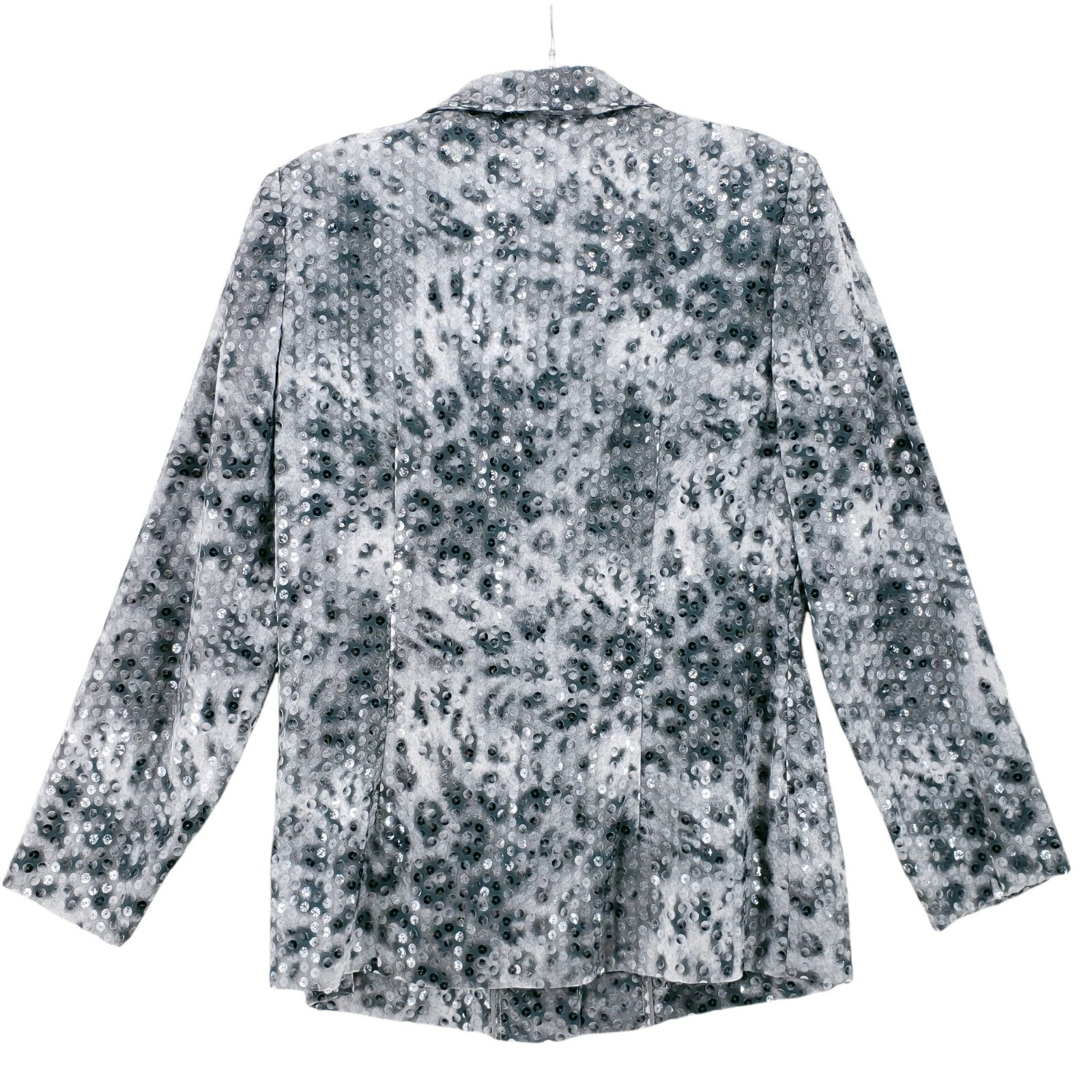 Vintage Gray Sequin Embellished Light Jacket Custom Made EUC Size Medium?