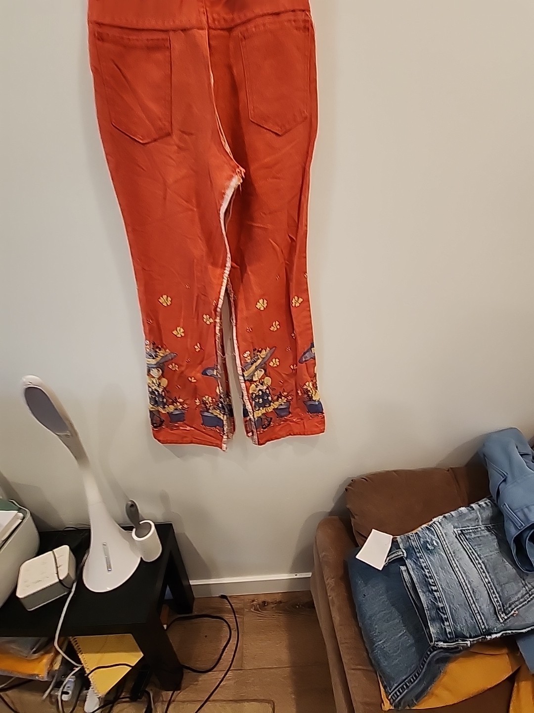sears 70&rsquo;s bell bottom pants orange petticoats pantaloons girls 14 26 w jeans