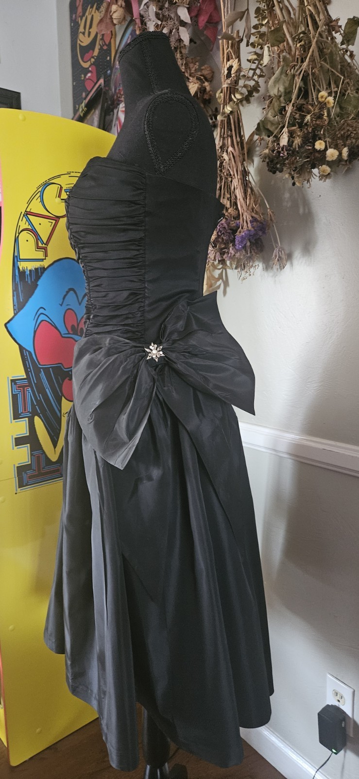 Vintage Black Party Dress Midcentury