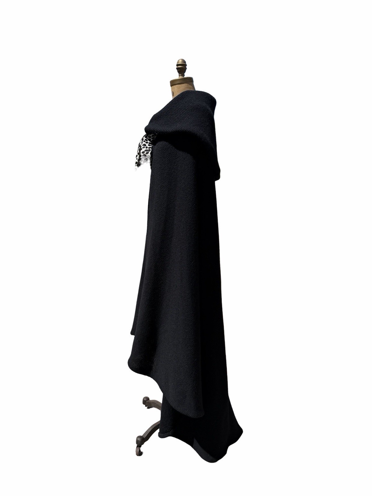 Vintage Archival CHLOE Summer cape Open Knit Cape One Size 80s Hooded