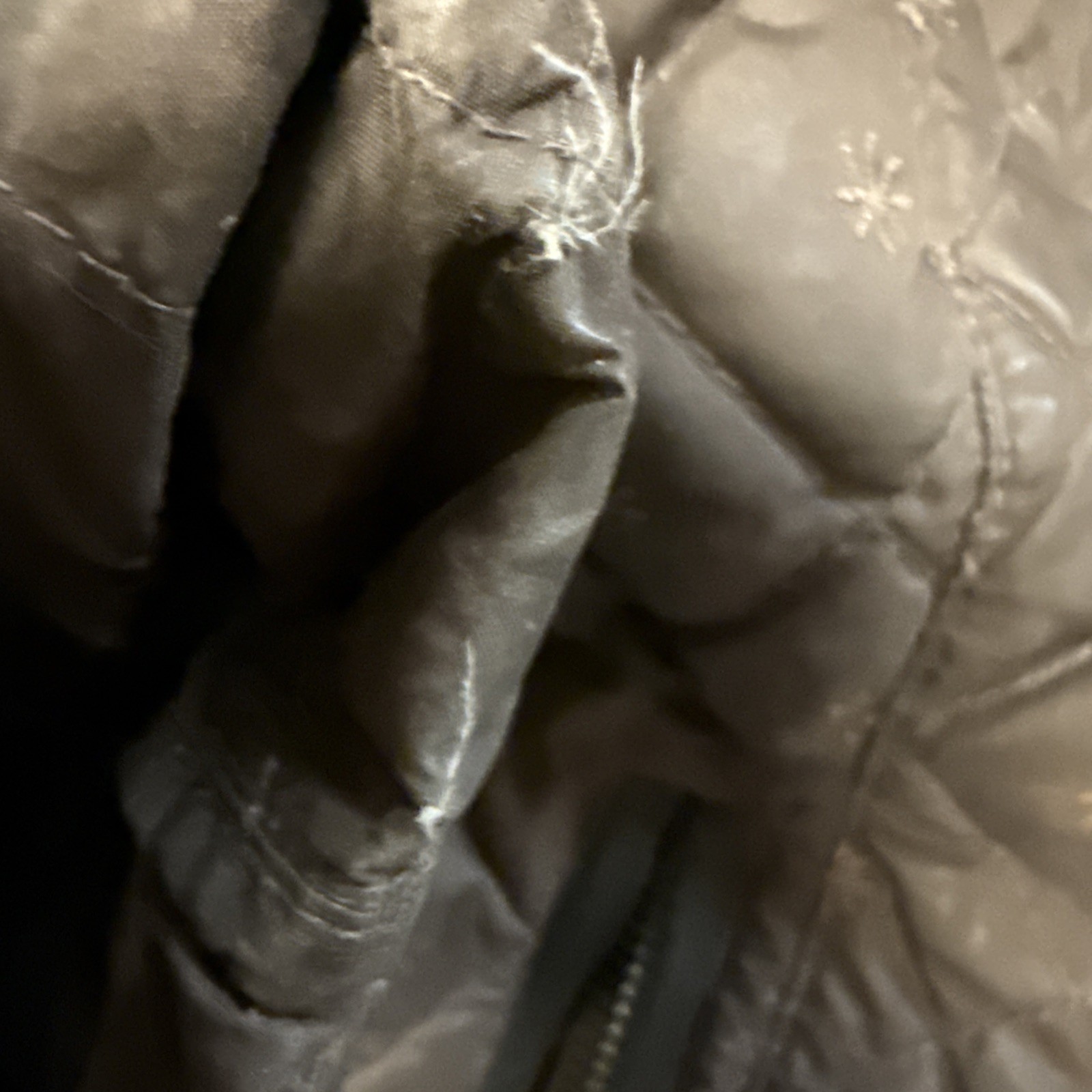 Eddie Bauer Womens Tall M Quilted 100% Goose Down Jacket *See Description