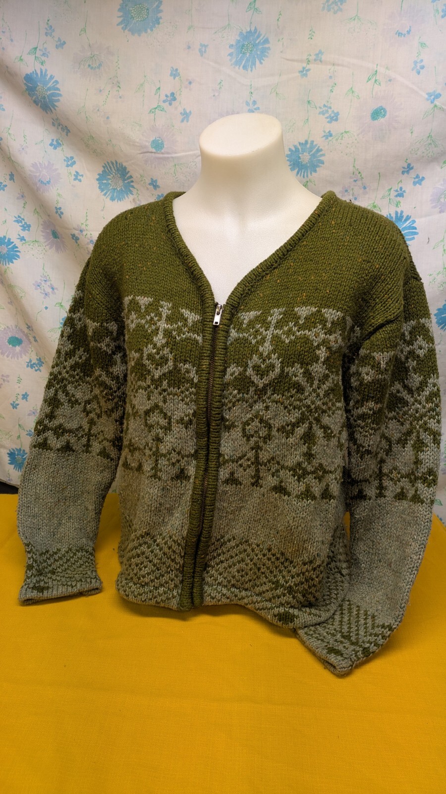 90s REFERENCE POINT Knit Zip Up Sweater