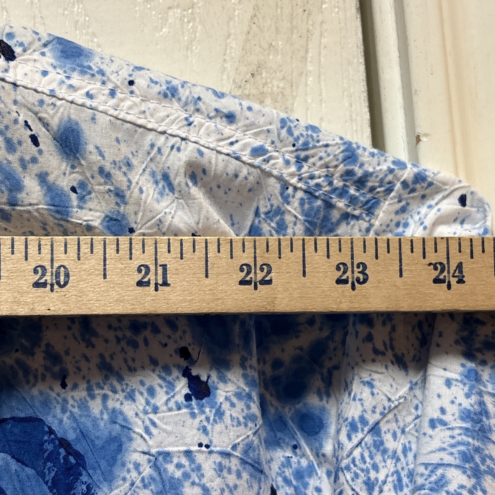 Vtg Creations By Carol Ann Hawaii Paint Splash Cotton Wmns Button Down Top 3X