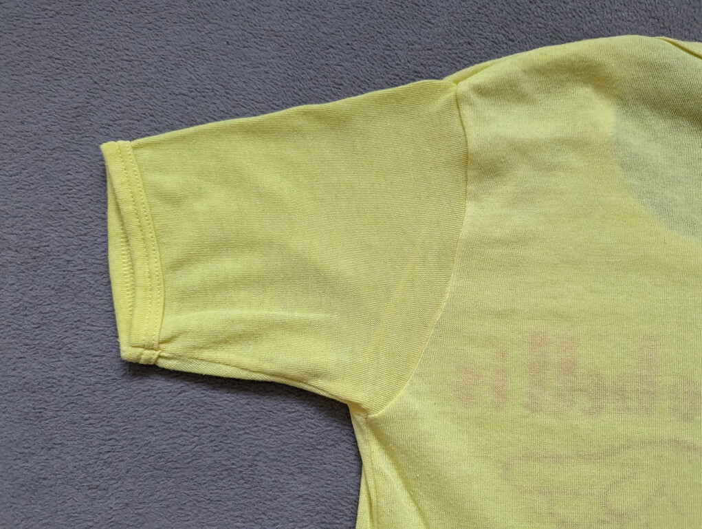 Lancer Vintage 70s 80s where the hell is Honduras yellow shirt womens size 36