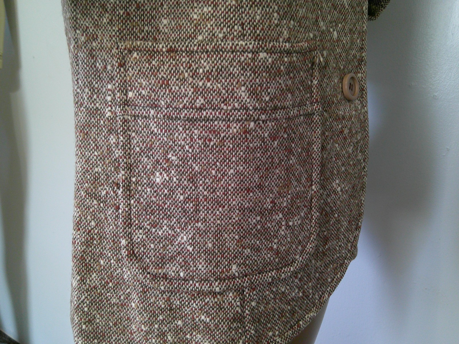 Vt 70&rsquo;s PENDLETON Gorgeous Tan Brown Wool TWEED Fitted Blazer Jacket M/L Ex Cond
