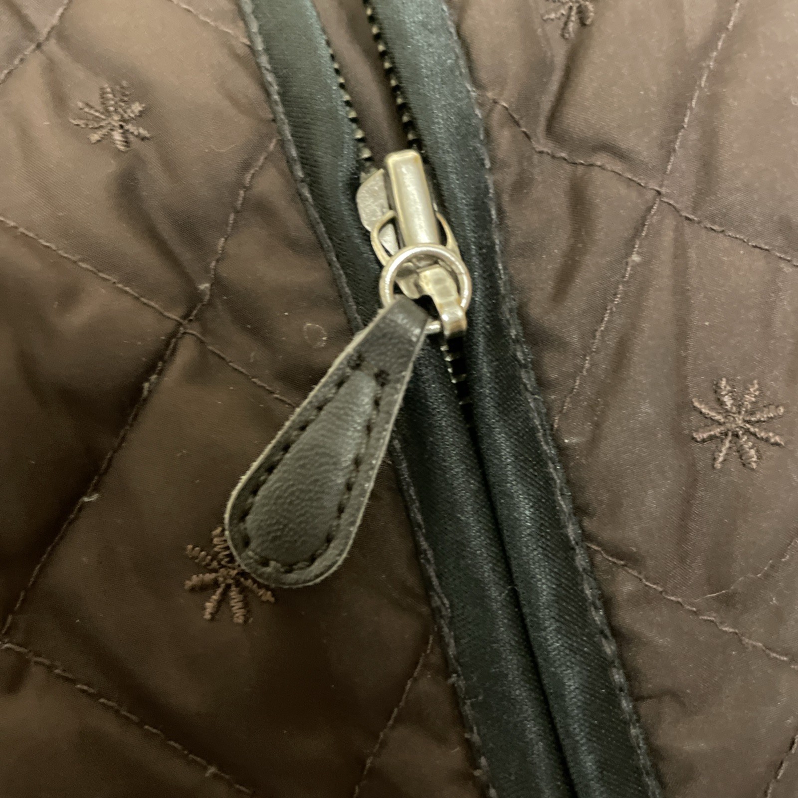 Eddie Bauer Womens Tall M Quilted 100% Goose Down Jacket *See Description