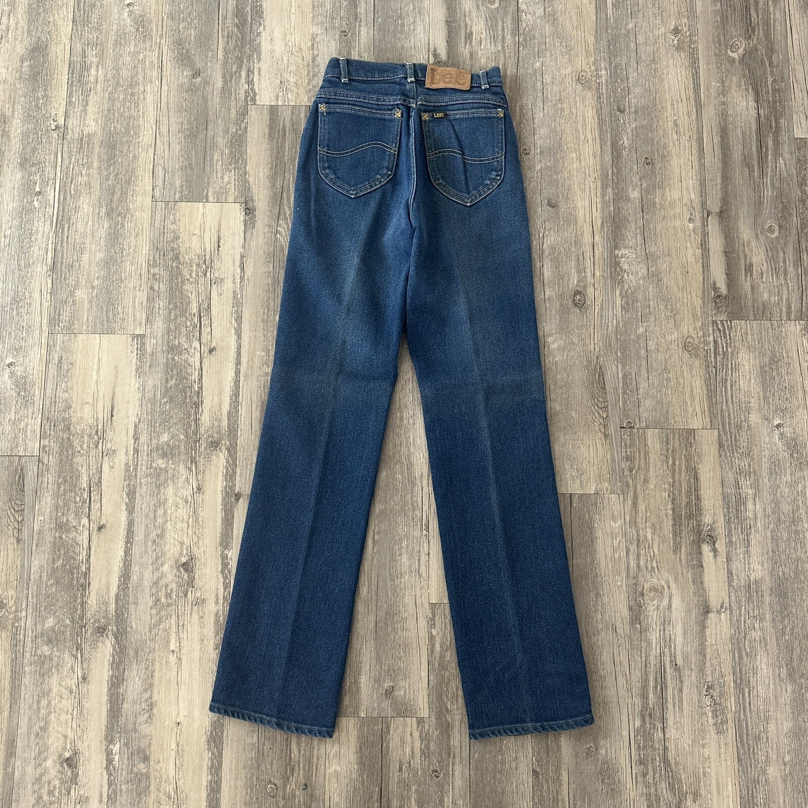 Vintage 1970s Lee Riders Jeans Women’s 24×33 Faded 70’s High Waist Talon 42