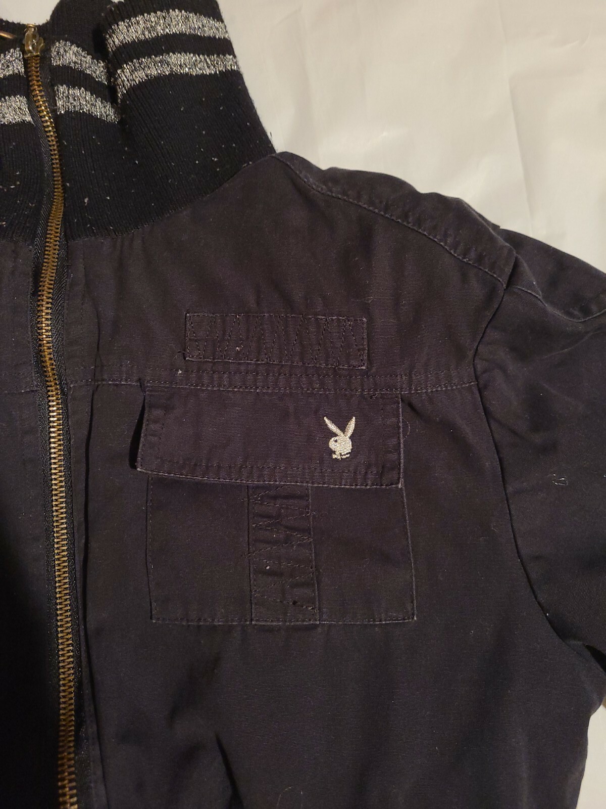 Vintage 80&rsquo;s Playboy Cropped Jacket Size M