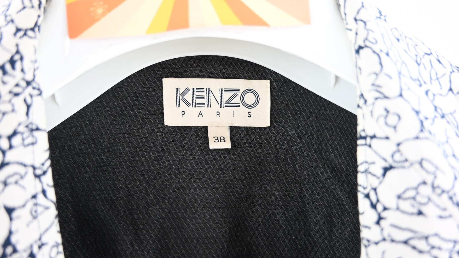 Vintage KENZO jacket in ink/white size EU38/UK10