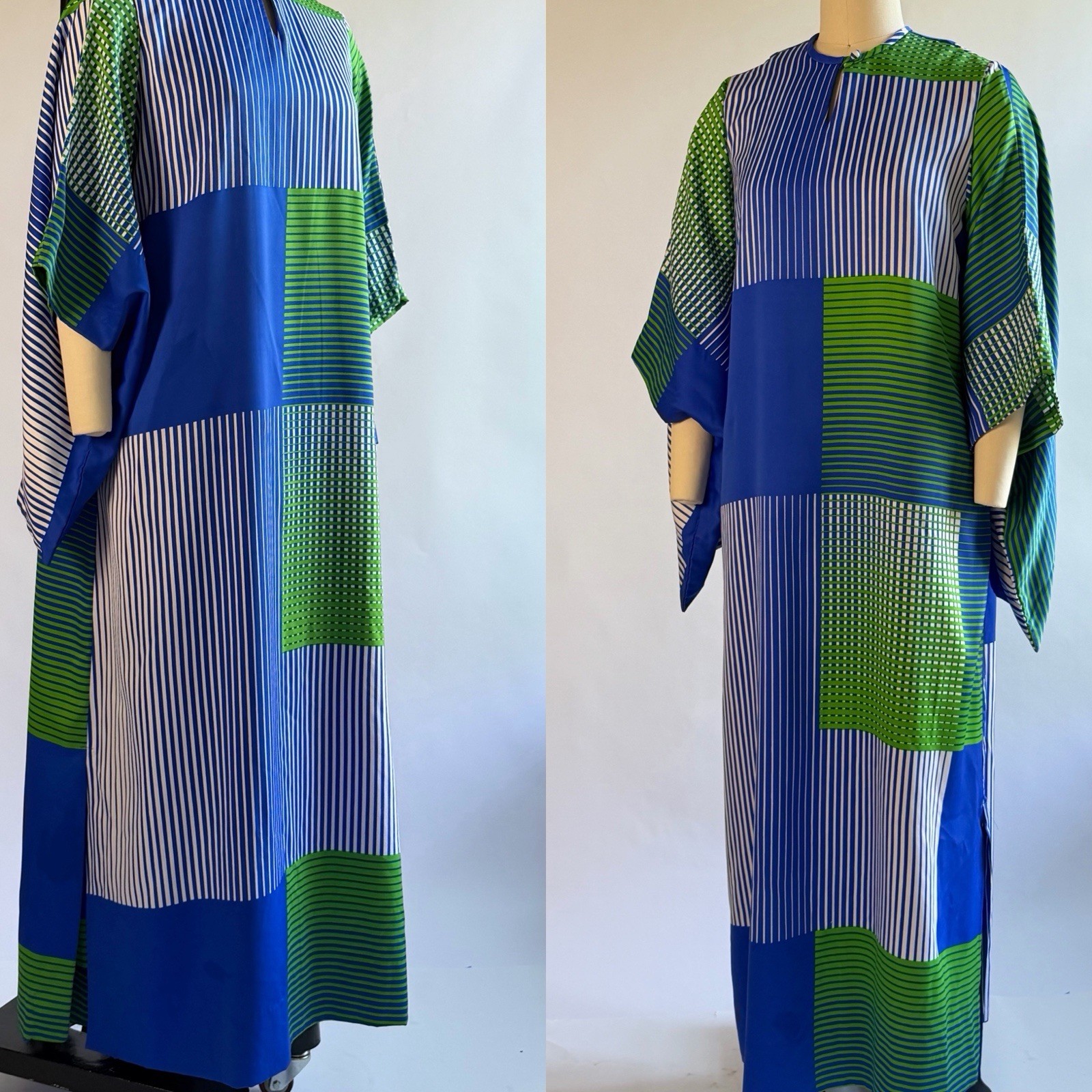 Concept 70s by Swirl Mod Caftan Kimono Sleeves FAB! Size M