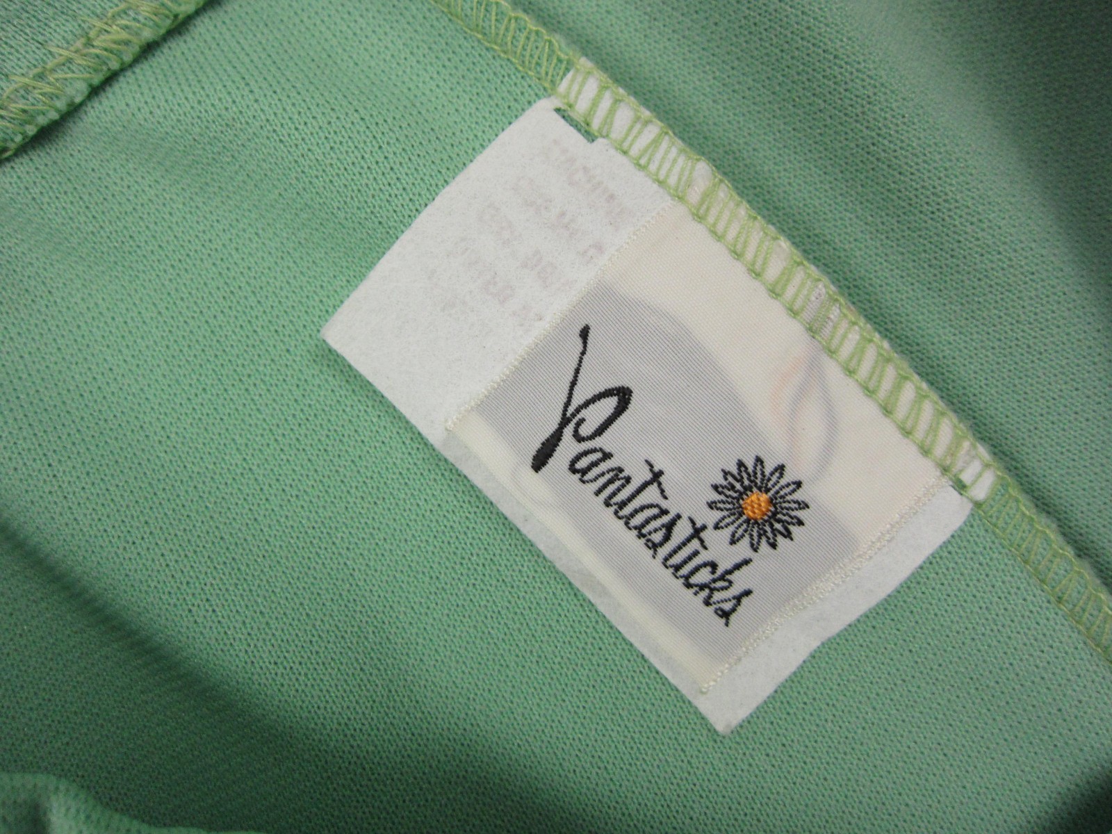 Vintage Disco Shirt Pants Set Womens 13/14 Green MOD Leisure 60s 70s Pantasticks