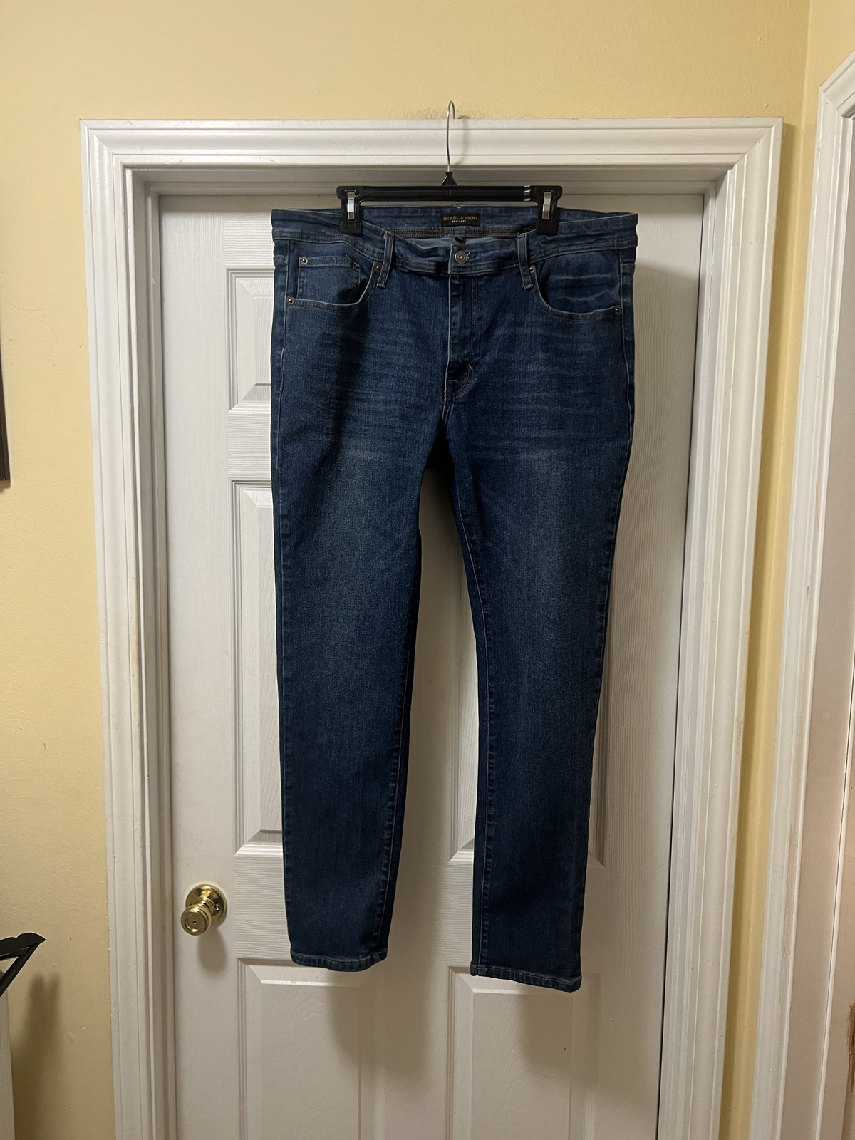 Nickel & Iron Men&rsquo;s Slim Fit Stretch Denim Blue Jeans 36X32