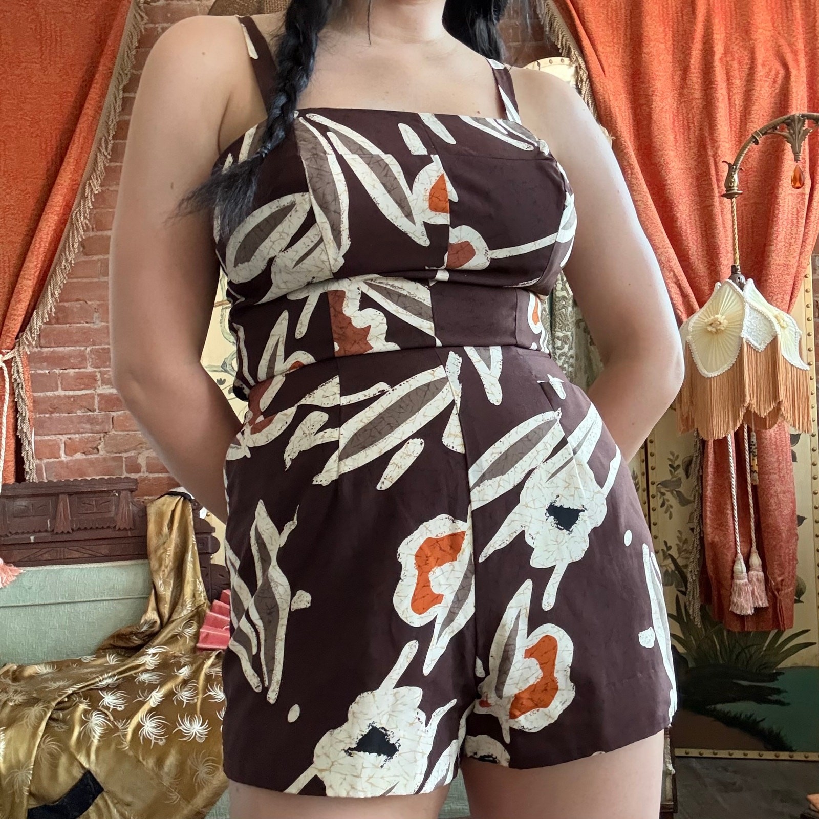 Stunning Vintage 1970s Paradise Hawaii Playsuit Romper