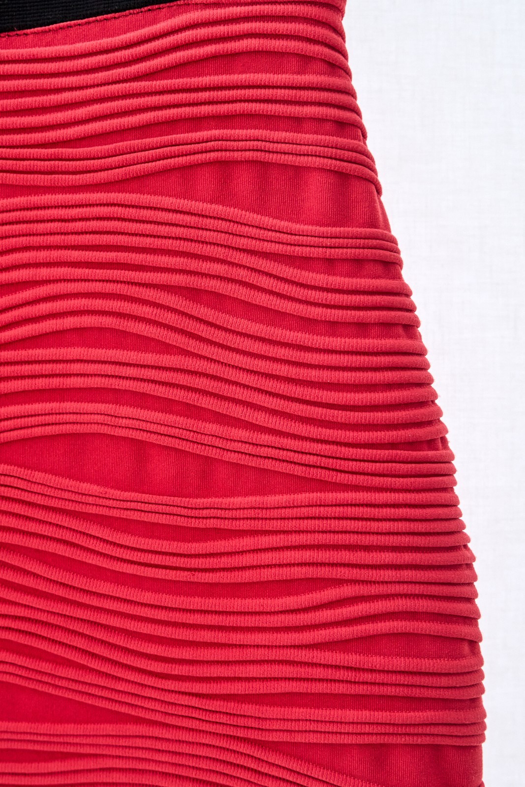 VTG 90s Y2K Wet Seal Ribbed Bodycon Tank Dress Made in USA Black Red