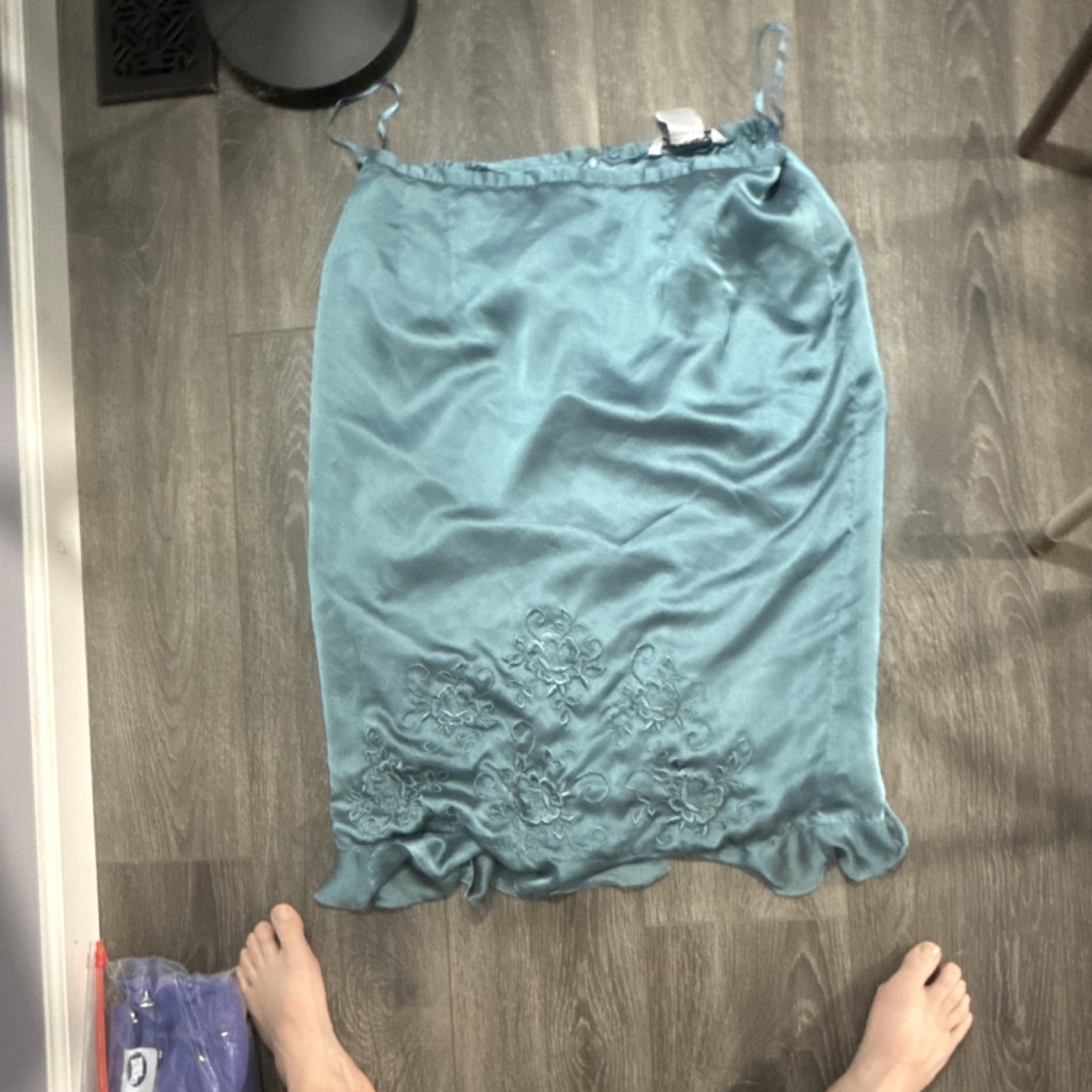 Plaza South Women&rsquo;s Blue Polyester Half Slip Regular Size 16 Half Slips Style