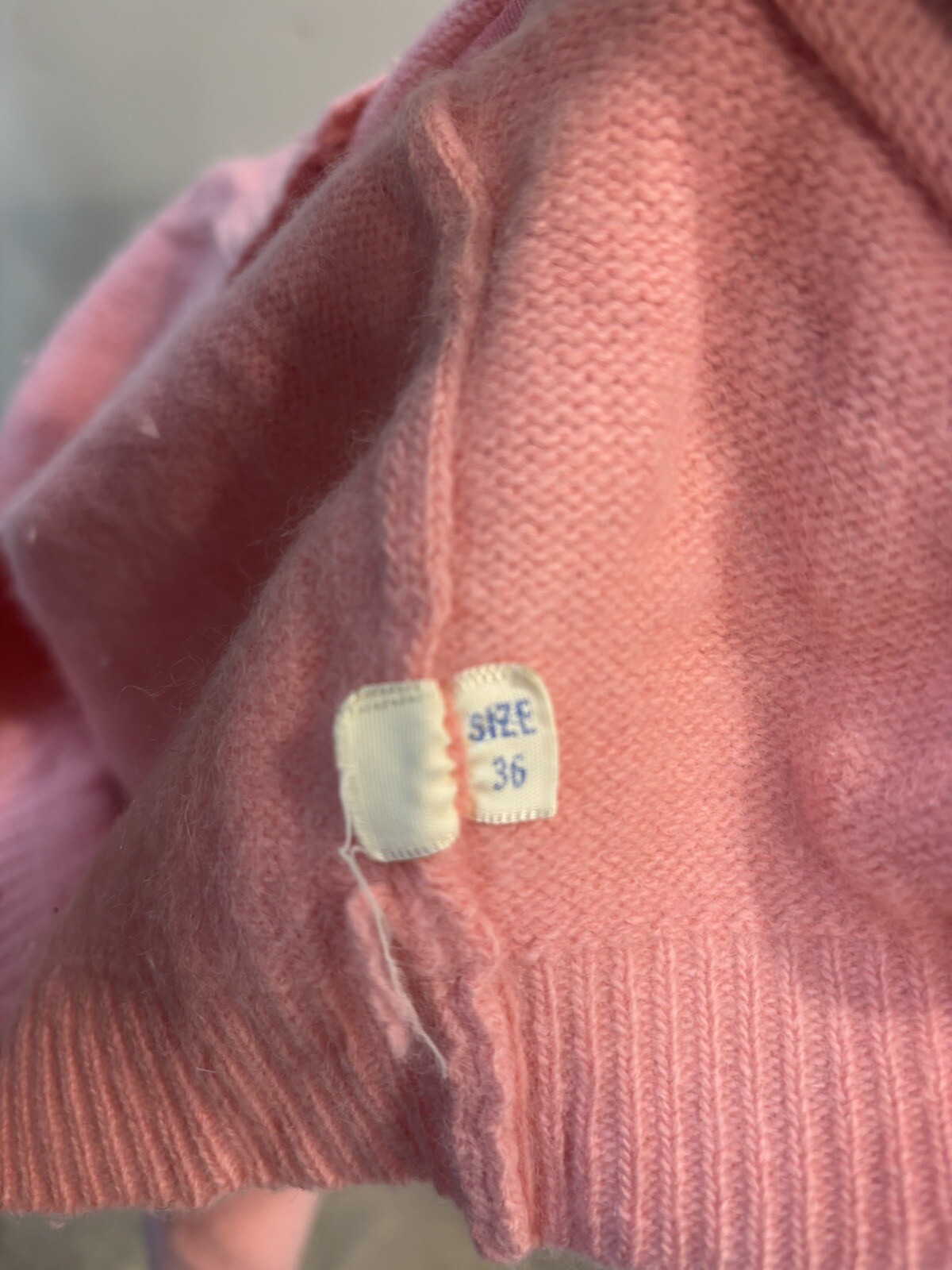 VINTAGE ANGELON BY DARLENE PINK BUTTON UP CARDIGAN MADE IN USA 17.5  » PTP