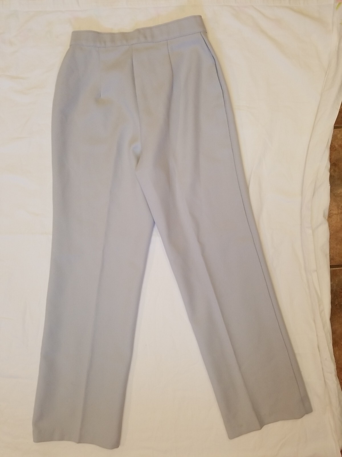 Vintage 70s Polyester Wide Legged Dress Pants Size 12 Jonathan Ltd. Gray