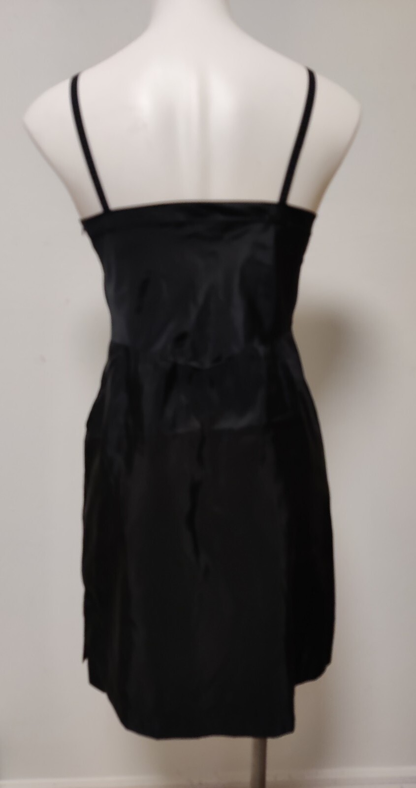 Vintage Sears Side Zipper Polyester & Nylon Black Dress Slip Size 34 Short EUC