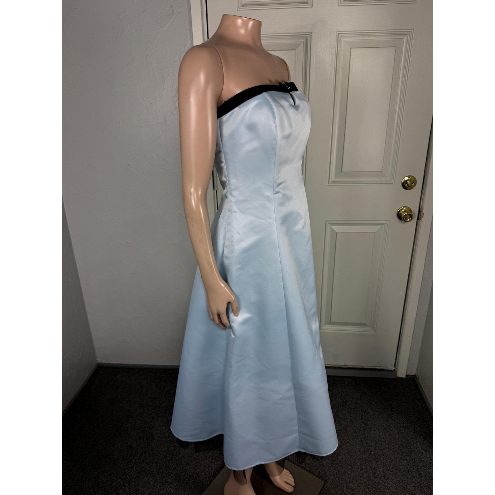 Vintage 90&rsquo;s Y2K Kiki USA Womens Dress XS Prom Party Formal Strapless Satin FF7