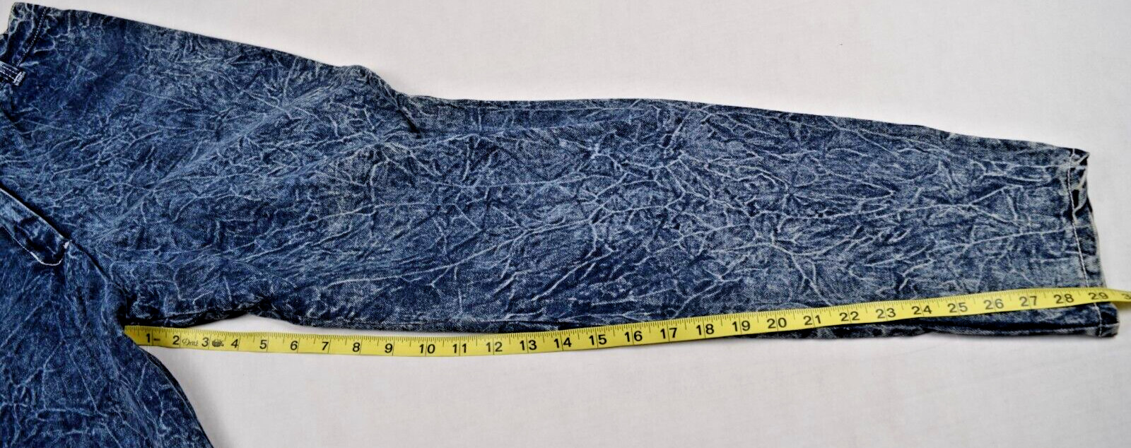 Vintage Jeans F A X Acid Wash Size 13/14 W28 L29 80s Blue High Waist Made USA