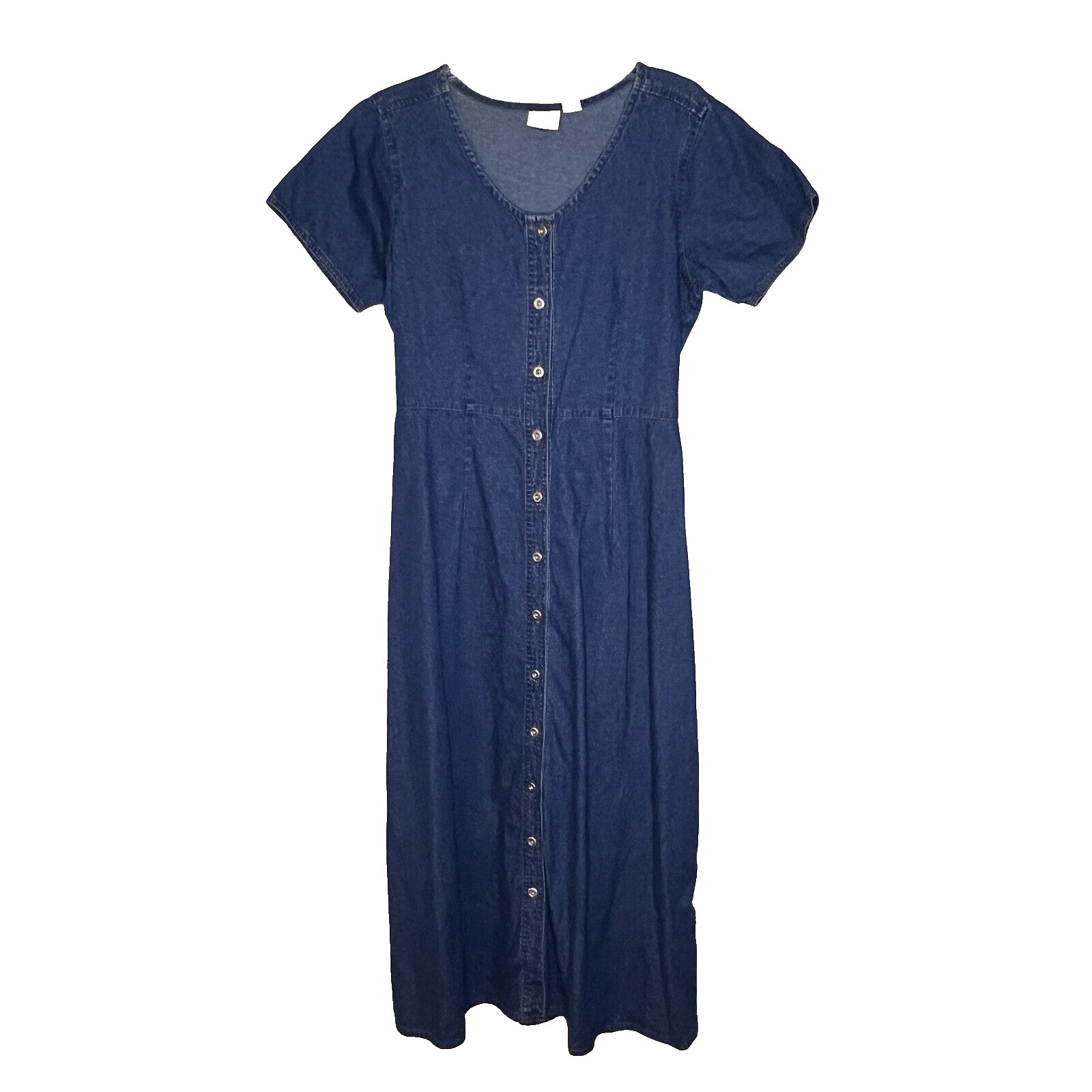 Vintage 90s Y2K Crossroads Denim Dress Teachercore Cottagecore 10 Adjustable