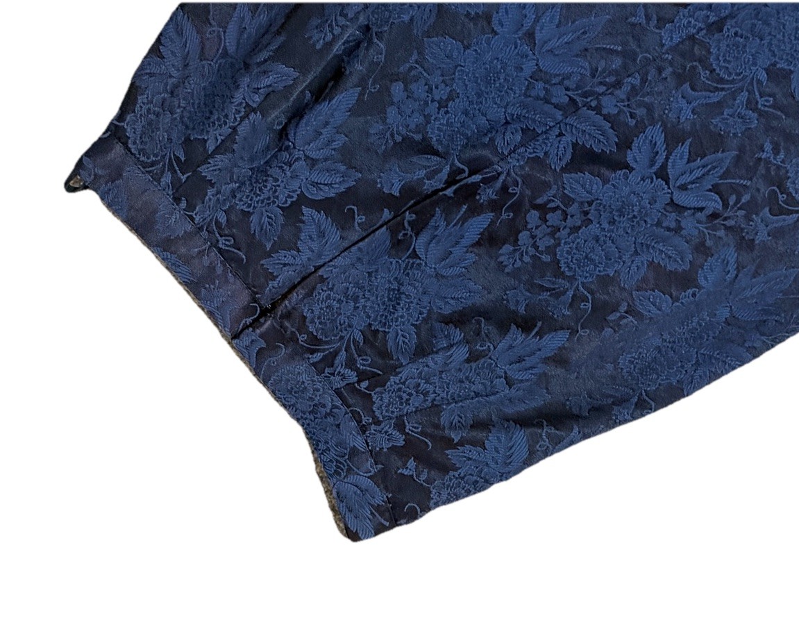 Cachet Bari Protas Vintage Navy Blue Suit Set Skirt Top 9/10 Pearls Lace Rare