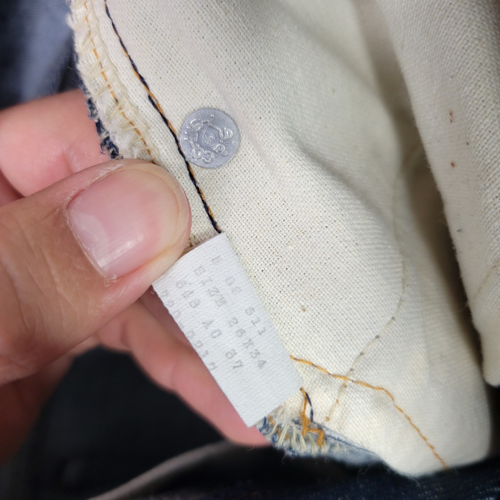 VTG 80s Levis Student Jeans Size 26×34 Made In USA Sample Pair SEE DESCRIPTION