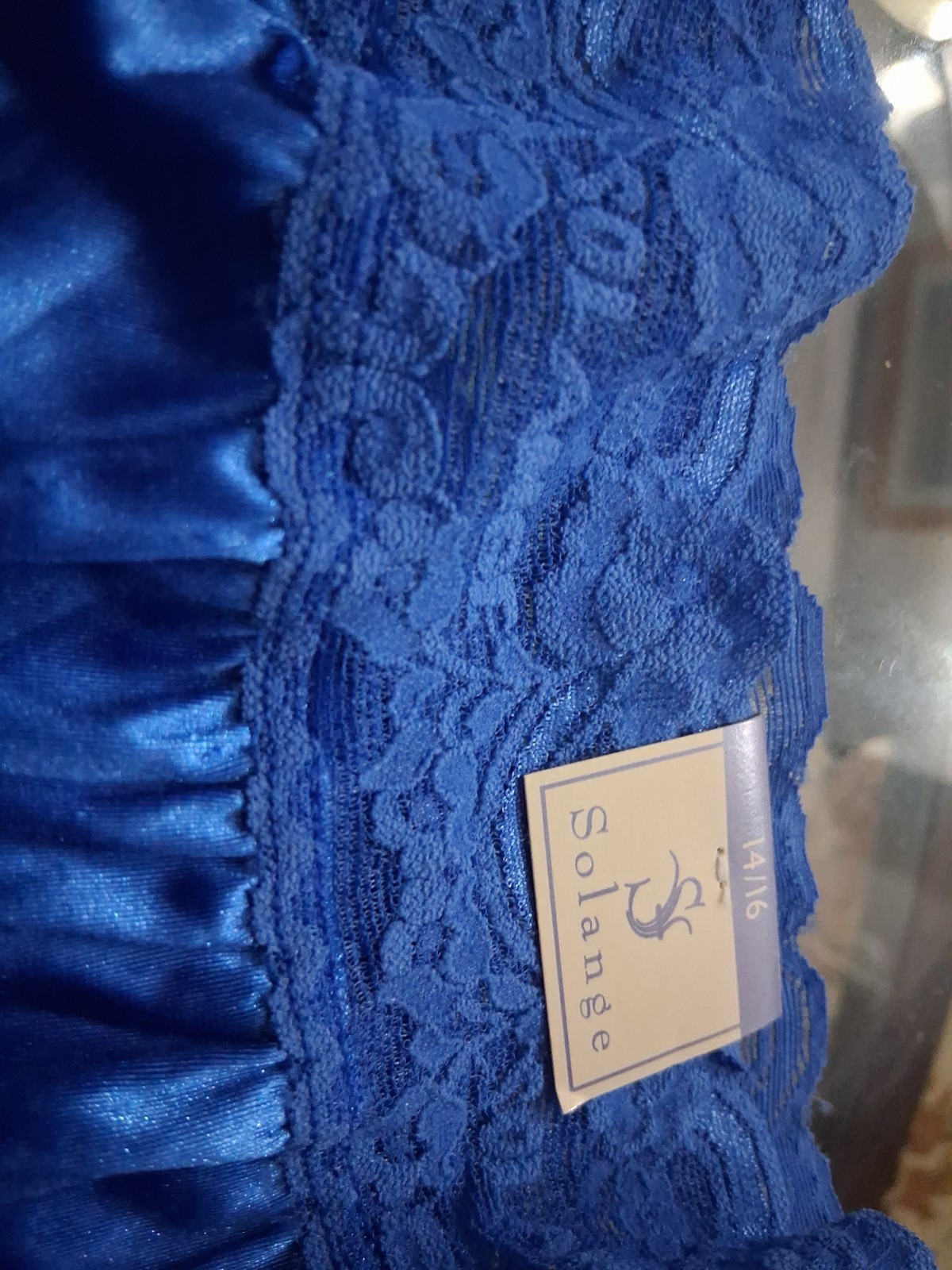 Vintage Solange SECOND SKIN Satin Full Brief Granny Panties, Sz 14/16, New
