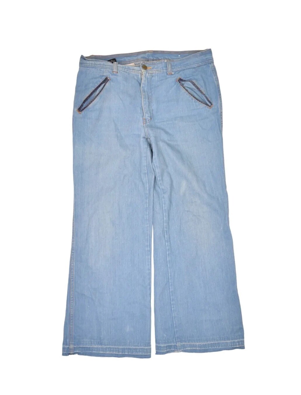 Vintage JCPenney Jeans Womens 16 33×28 Wide Leg Deck Landlubber Bell Bottom