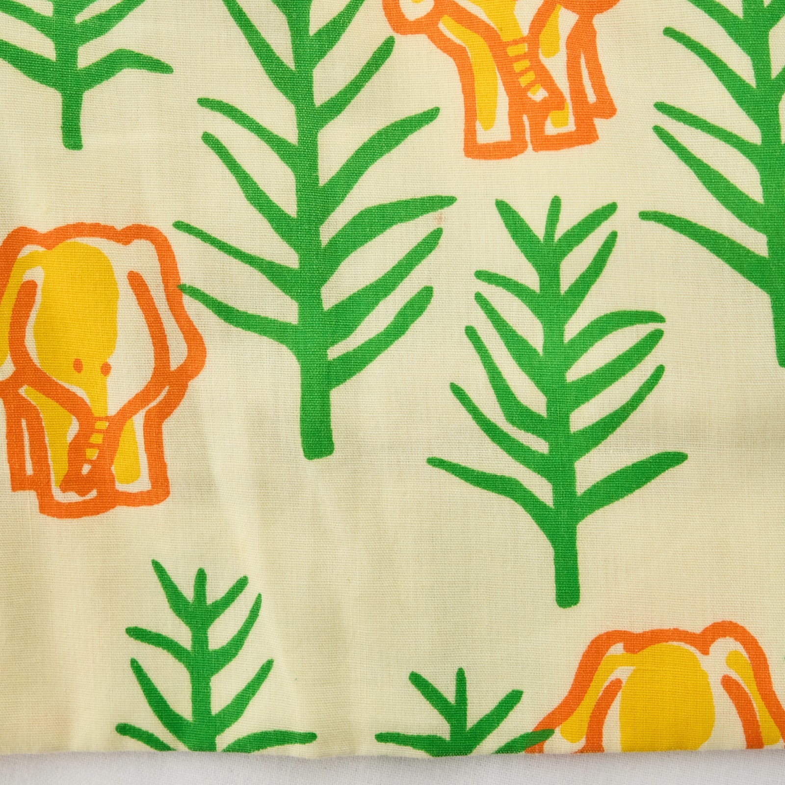 Vtg Vested Gentress Hand Screen Print A-Line Skort Skirt Elephant Sz 10 Sm 1970s