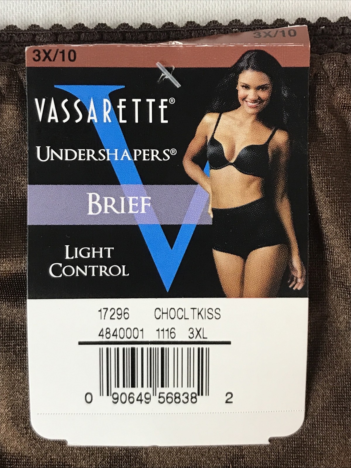 3X Vassarette Undershapers Light Control Panties Second Skin Satin NWT a