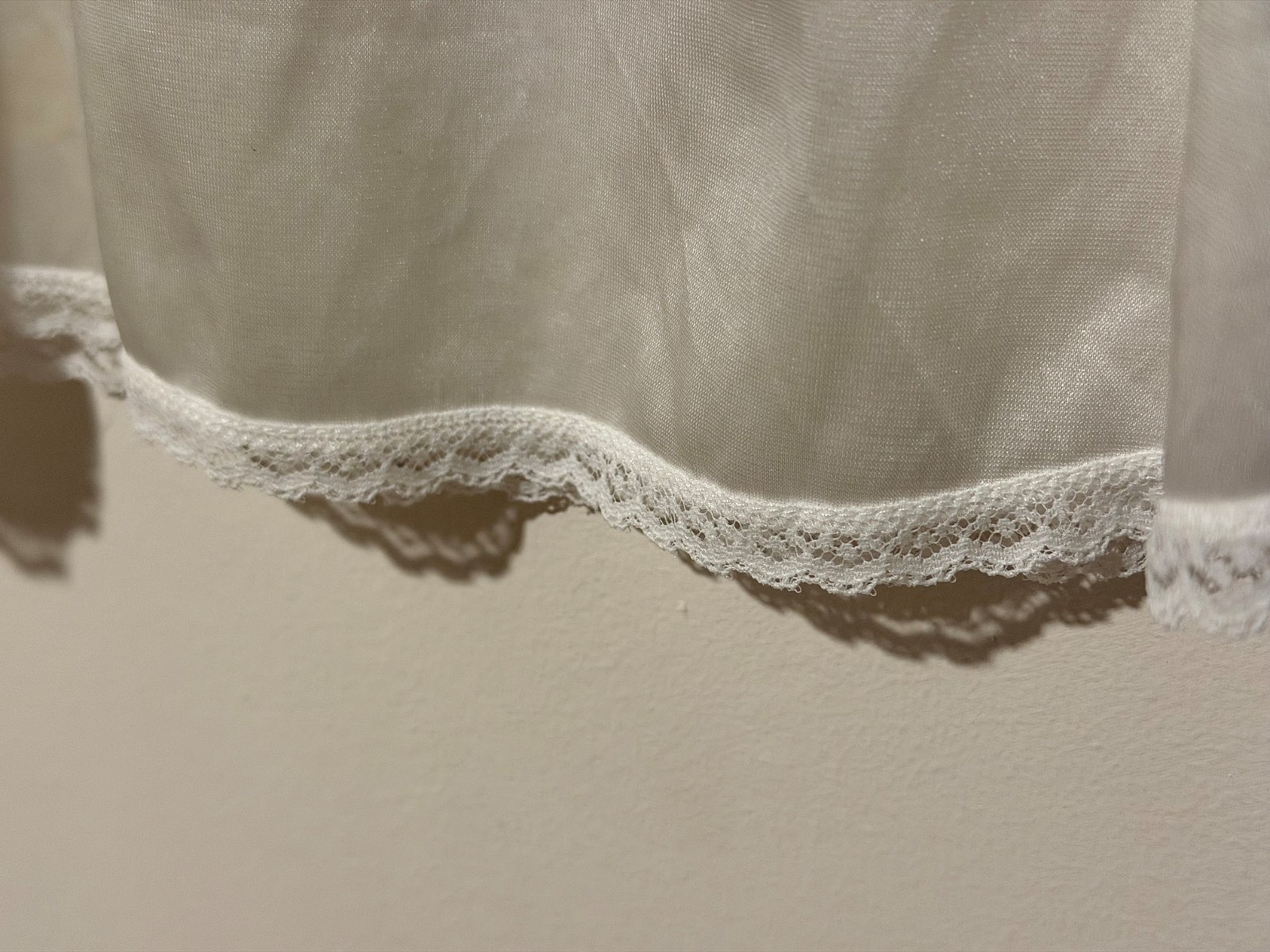 womens half slip ivory size large 18 inch