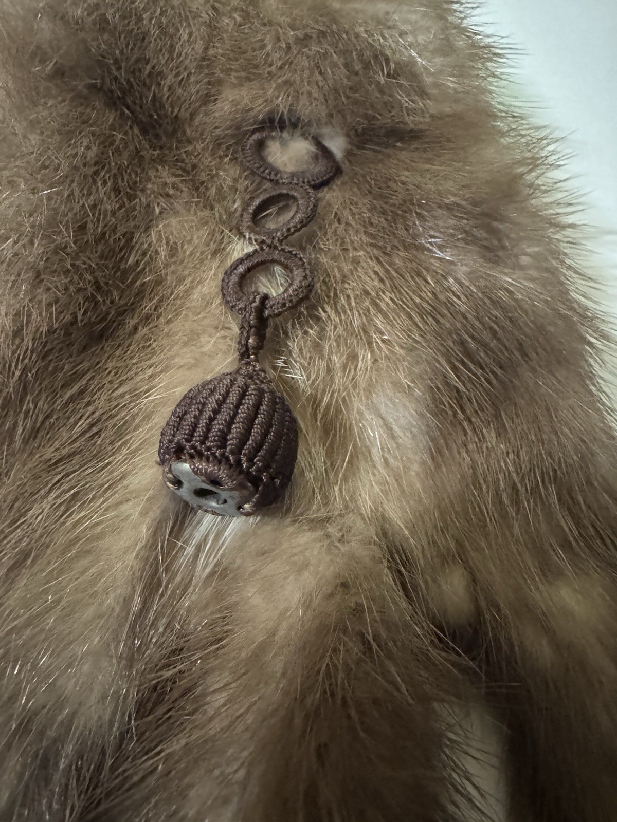 1930-40’s Mink stole Double Headed Clip On
