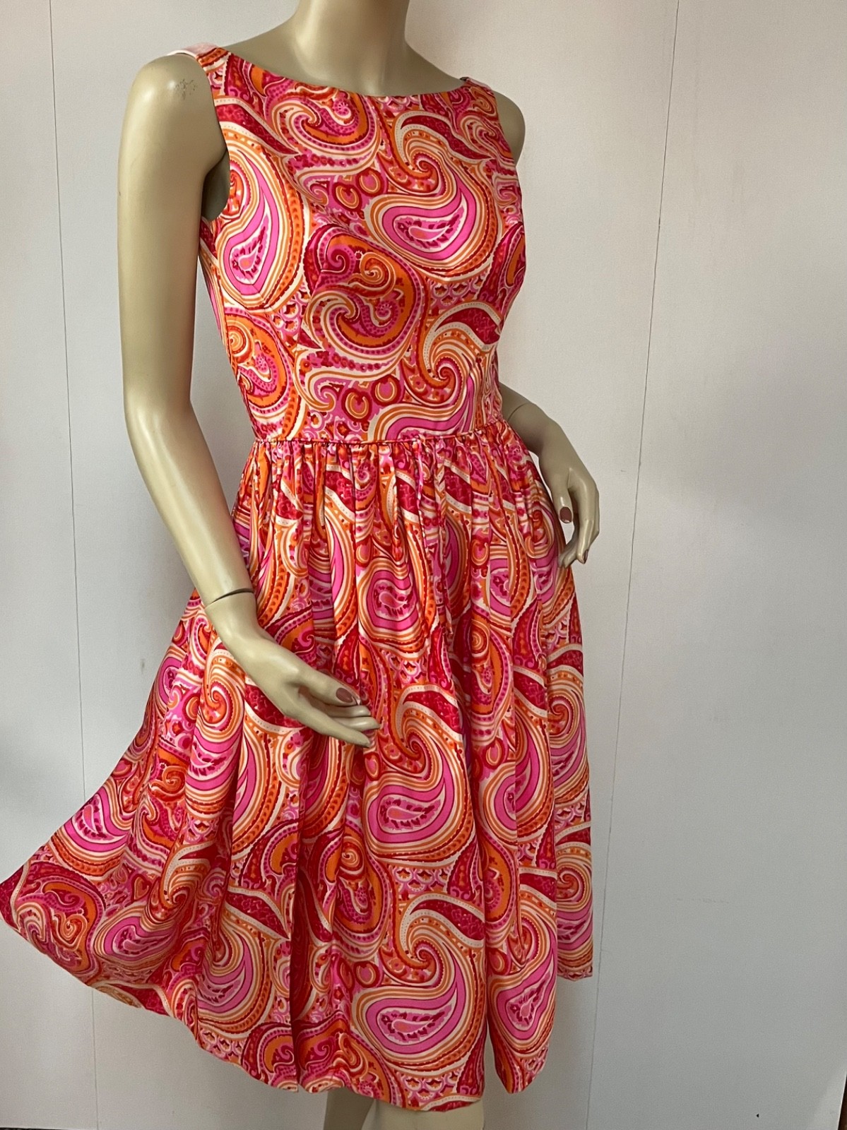 9 Pc Late 1940s – 1990s Colorful Summer Dress/Skirt Lot Linen Cotton Silk Rayon