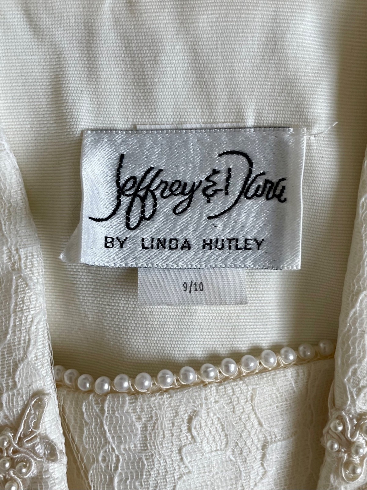 Vintage 1980s Jeffrey & Dara Structured Blazer Sequin, Pearl + Embroidered SZ 10