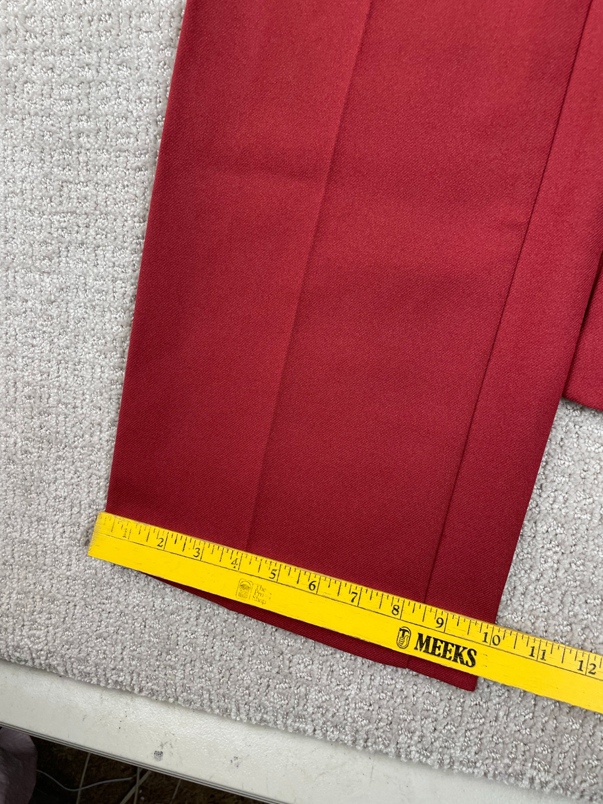 Vintage 70s Levis Pants Women Fits 23×32 Red Polyester Bareback Flare Bootcut