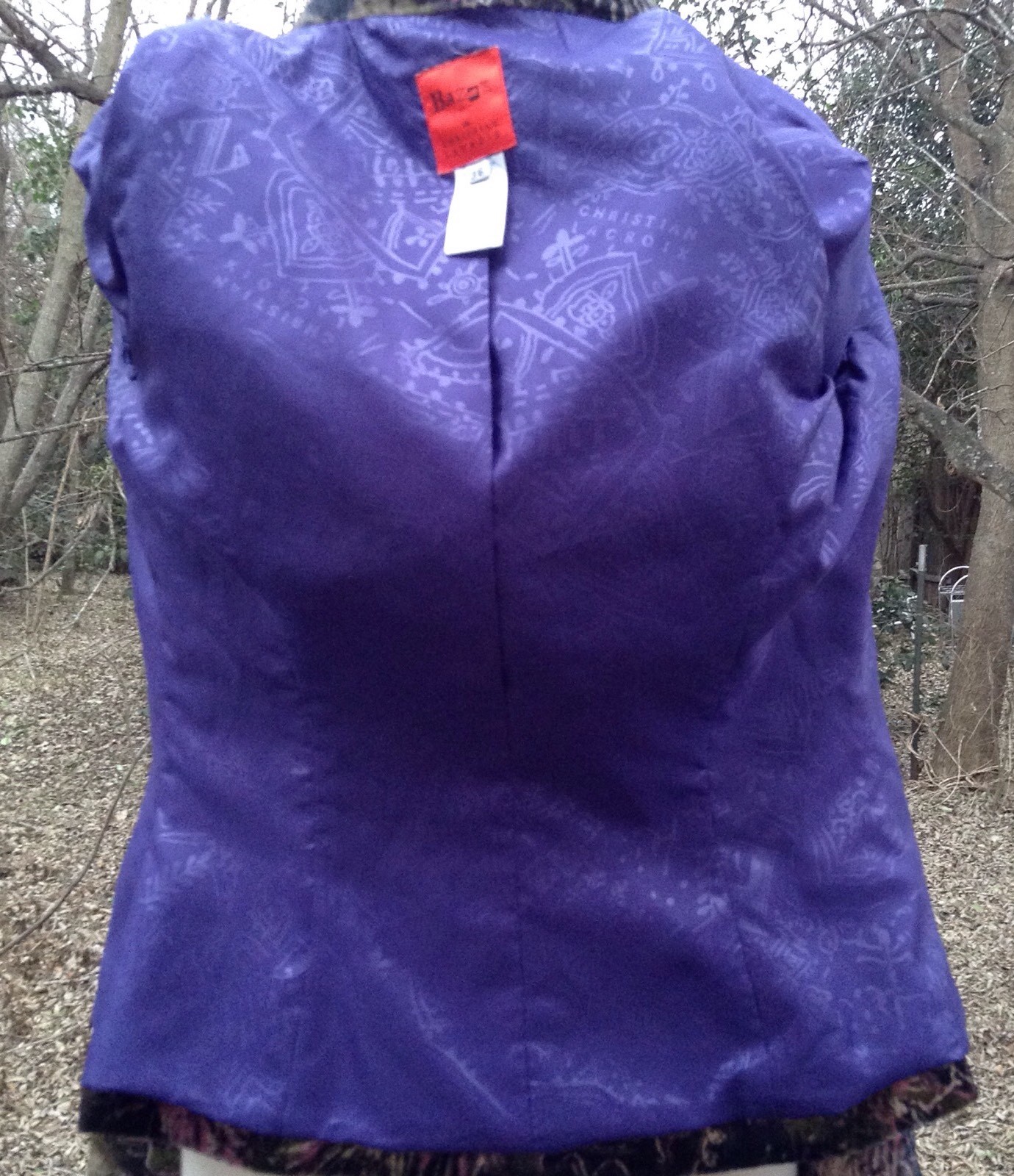 VTG Christian Lacroix Multicolor Button Jacket Sz M? Sz 36 Art Designer Y2K
