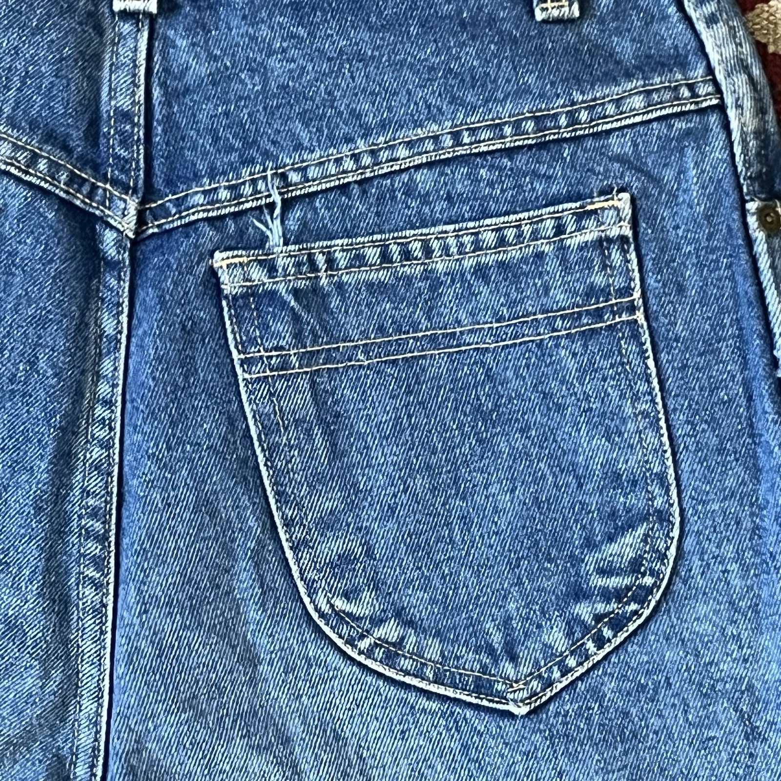 Vintage 80s Silver Unicorn High Waisted Mom Jeans Women’s Size 13 Blue Denim