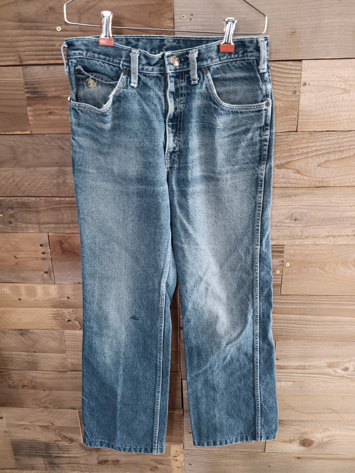 VTG 1980s Kenny Rogers by Karman Jeans Sz 33( 30&Prime;w x 29&Prime;l) USA Western Denim