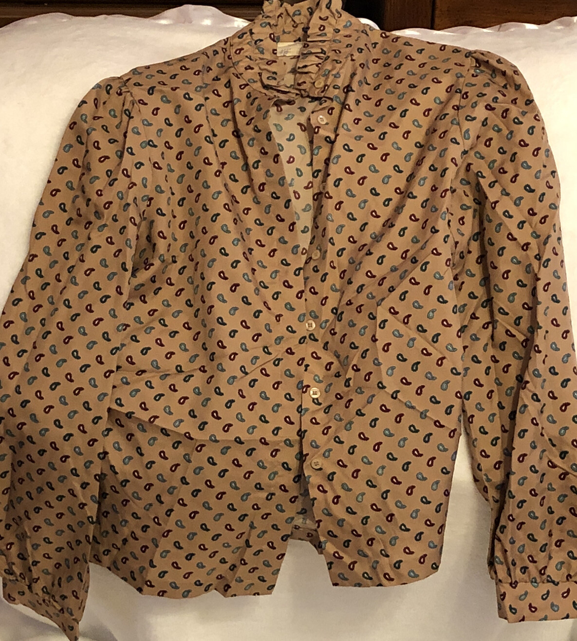 Vintage Inner Visions Women’s Shirt Teardrop Pattern Ship N Shore Sh2