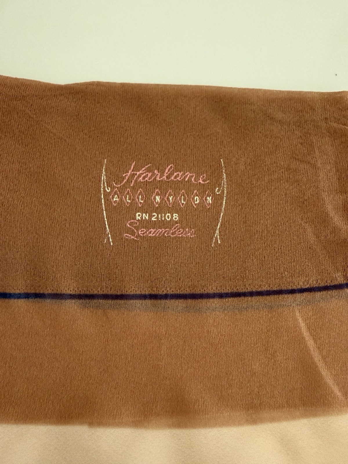 Vintage Harlane Seamless Mesh Stockings Stretch Comfort Top 38 Inches Long