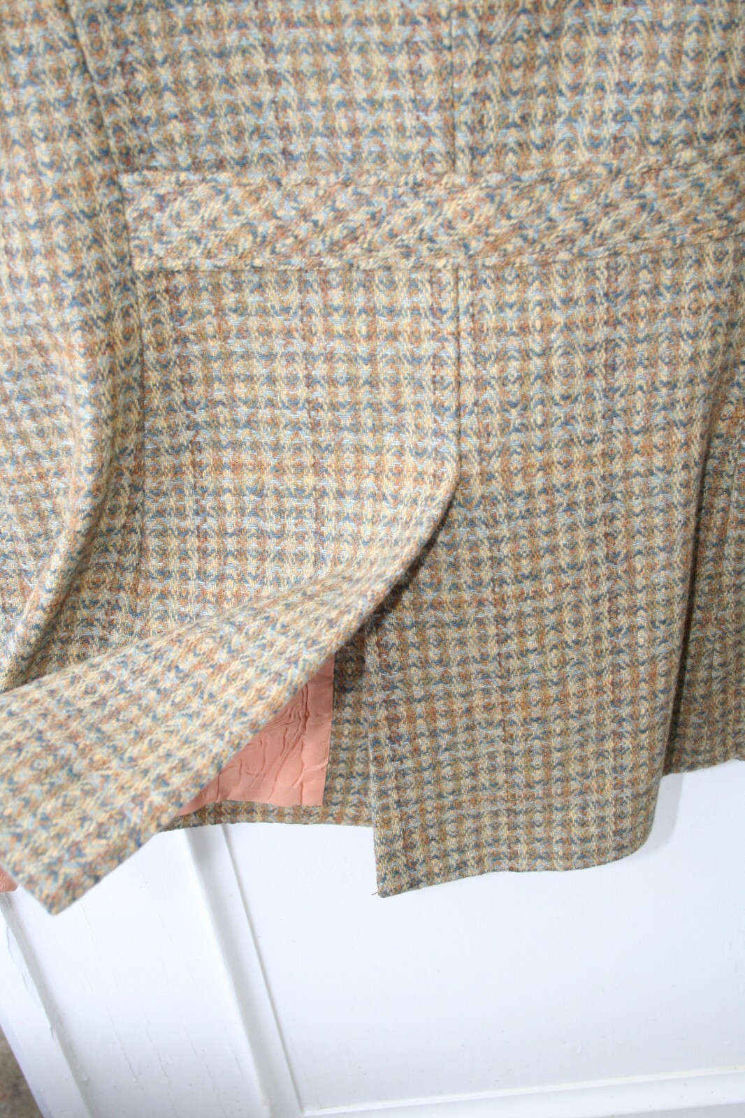 VTG Custom Molitor 70&rsquo;s Green Wool Plaid Pant Suit 40 EU/6 US Curvy PERFECT