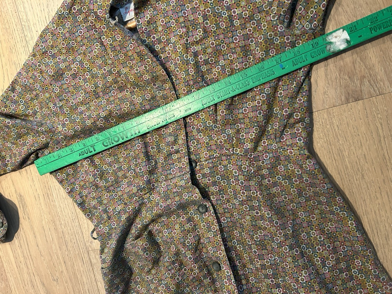 Vintage 1960’s Dress Women’s Multicolor Pattern Aline Fit Flare Everyday Causal