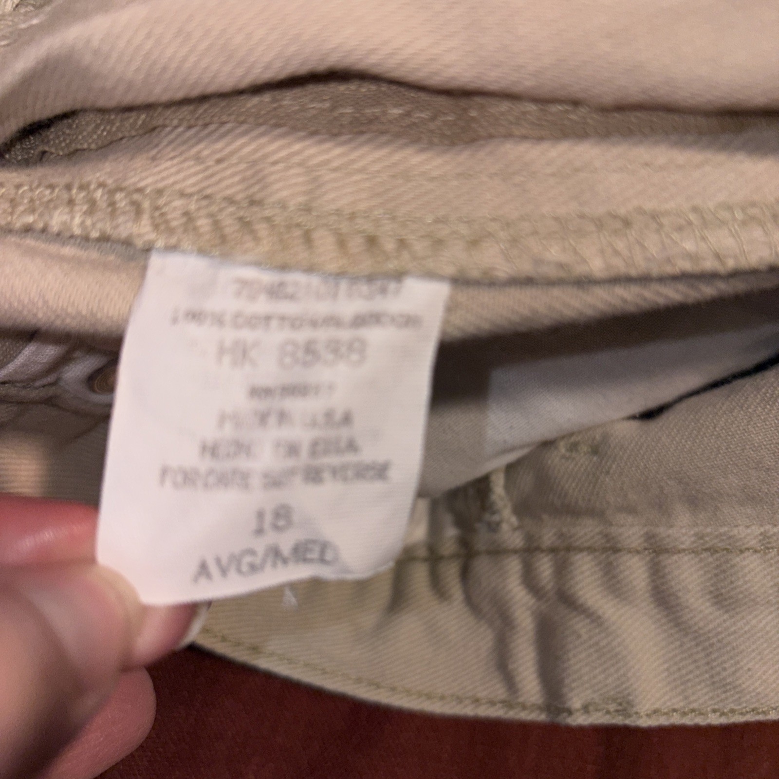 Femme Fatale Vintage Jeans Button Front Deep Pockets Tan Khaki 18 Hong Kong 29.5