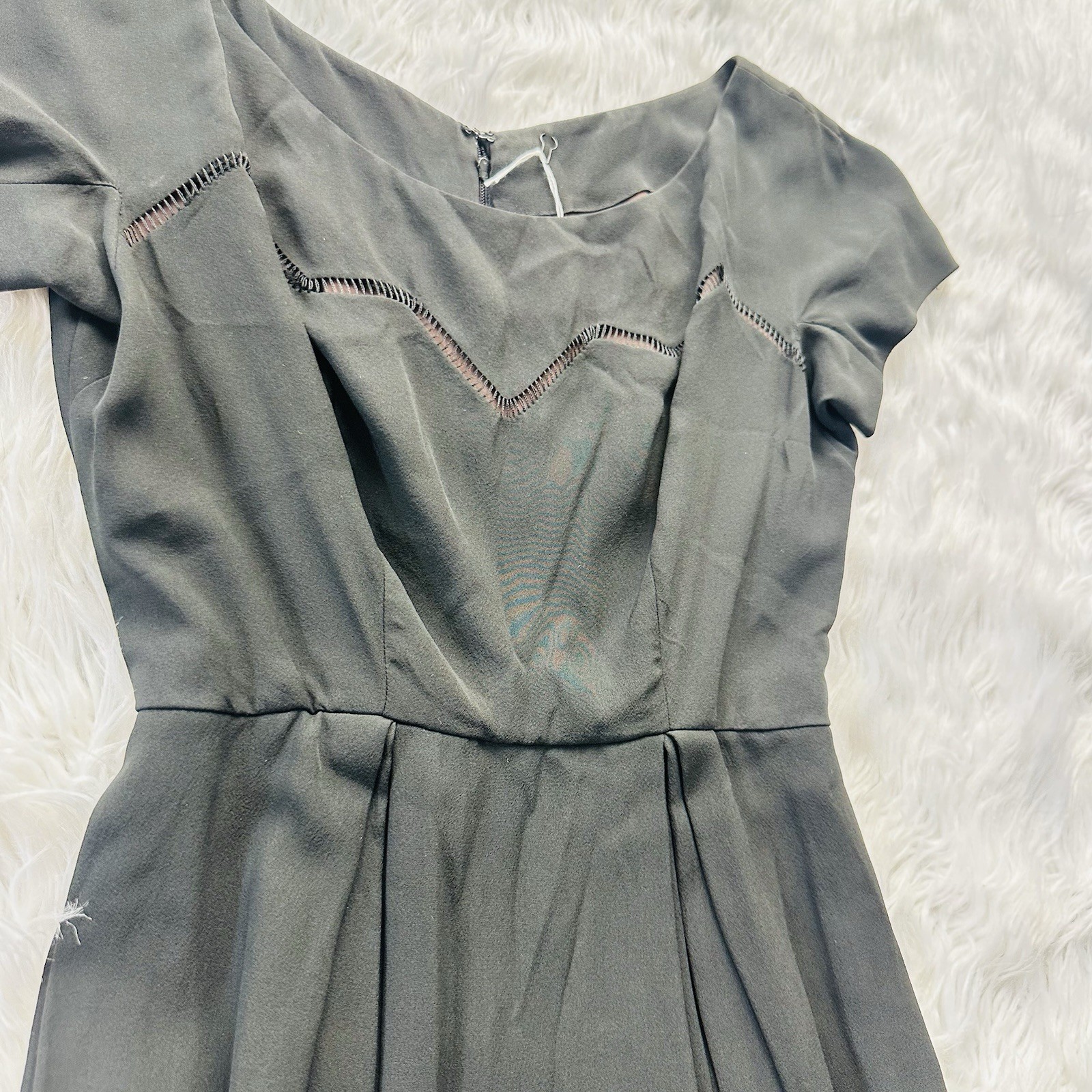 Solid Black Shift Dress Harold&rsquo;s Made In USA Vintage Small Wedding Holiday Party
